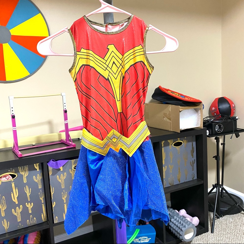Girls Wonder Woman costume Size M 7-8 Years Old Used in Good-Fair Condition